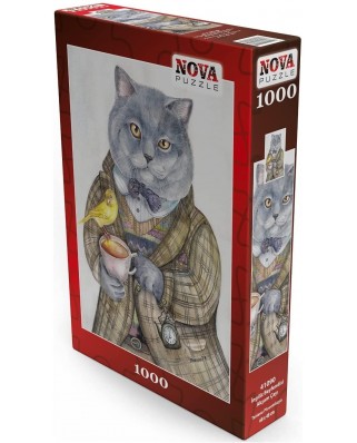 Puzzle 1000 piese Nova - British Cat (Nova-Puzzle-41090)