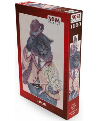 Puzzle 1000 piese Nova - Romantic Cat (Nova-Puzzle-41101)