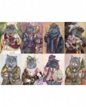 Puzzle 1000 piese Nova - Ornate Cats Collage (Nova-Puzzle-41103)