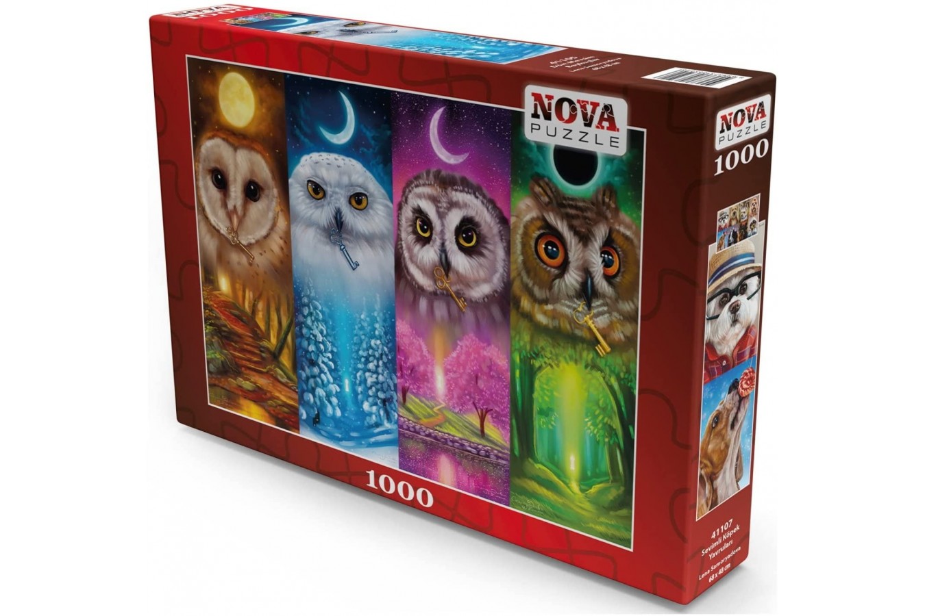 Puzzle 1000 piese Nova - Four Seasons Owls (Nova-Puzzle-41105)