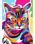 Puzzle 1000 piese Nova - Colorful Cat (Nova-Puzzle-41128)