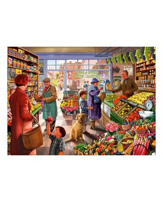 Puzzle 3000 piese Bluebird Puzzle - Steve Crisp: Village Greengrocer (Bluebird-Puzzle-70559-P)