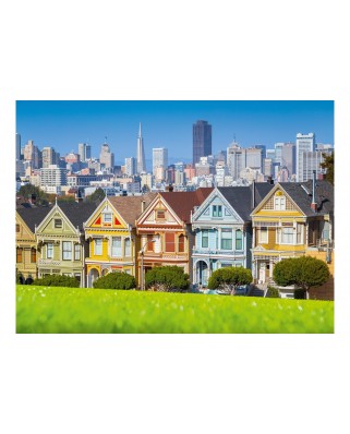 Puzzle 3000 piese Bluebird Puzzle - San Francisco, Painted Ladies (Bluebird-Puzzle-70565-P)