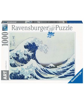 Puzzle 1000 piese Ravensburger - Valuri In Kanagawa (Ravensburger-16722)