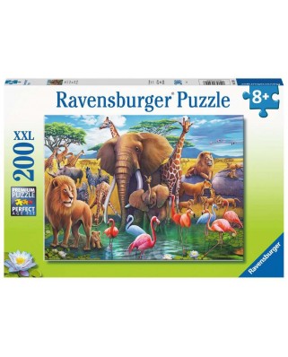 Puzzle 200 piese Ravensburger - Animale Din Africa (Ravensburger-13292)