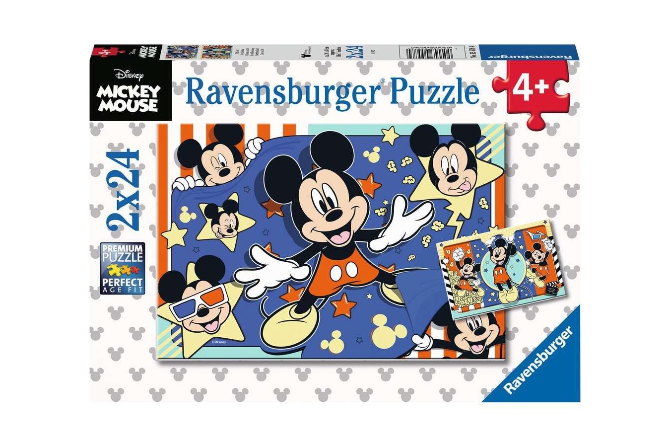 Puzzle 2x24 piese Ravensburger - Mickey (Ravensburger-05578)