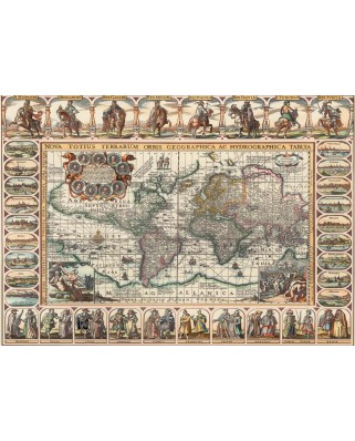 Puzzle 1000 piese Art Puzzle - Ancient World Map (Art-Puzzle-4584)