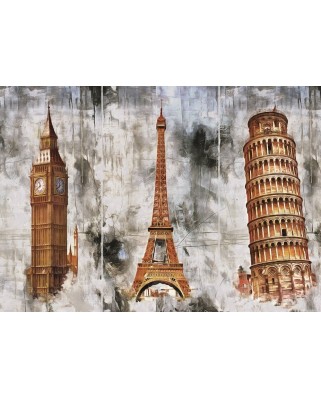 Puzzle 1000 piese Art Puzzle - Three Cities - Three Towers (Art-Puzzle-5199)
