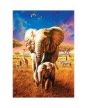 Puzzle 1000 piese Art Puzzle - Mother Elephant (Art-Puzzle-5204)
