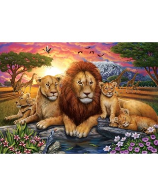 Puzzle 1000 piese Art Puzzle - Lion Family (Art-Puzzle-5221)