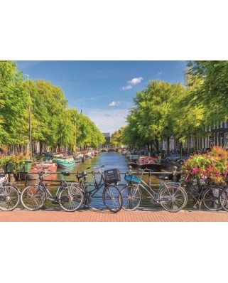 Puzzle 2000 piese Art Puzzle - Amsterdam Canal (Art-Puzzle-5480)