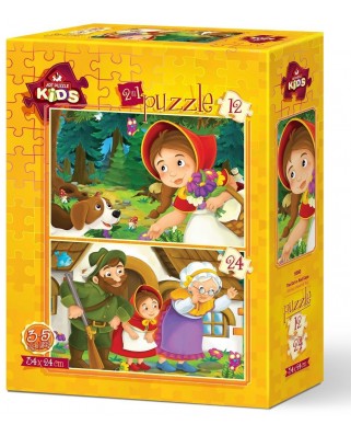 Puzzle 12/24 piese Art Puzzle - Red Riding Hood Girl (Art-Puzzle-5550)