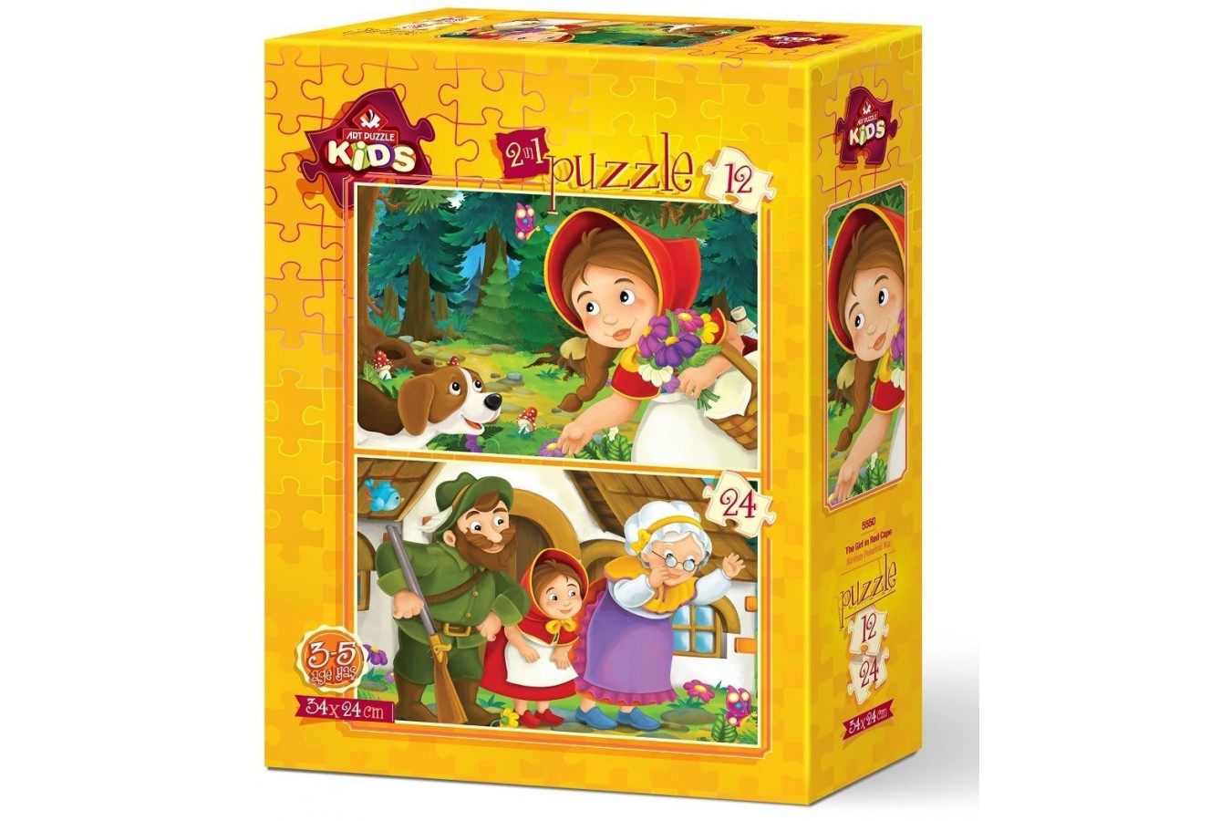 Puzzle 12/24 piese Art Puzzle - Red Riding Hood Girl (Art-Puzzle-5550)