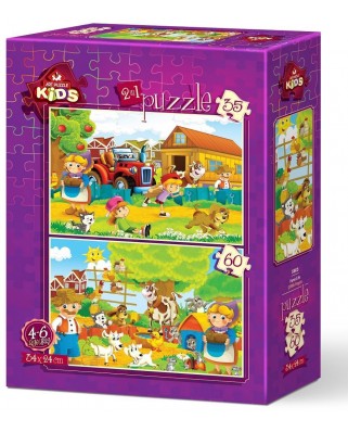 Puzzle 35/60 piese Art Puzzle - Farm Life (Art-Puzzle-5583)