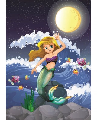 Puzzle 50 piese XXL Art Puzzle - Moonlight Mermaid (Art-Puzzle-5601)