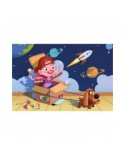Puzzle 50 piese din lemn Art Puzzle - Tiny Astronaut (Art-Puzzle-5886)