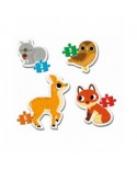 Puzzle 2/3/4/5 piese Clementoni - My First Puzzle - Forest Animals (4 Puzzles) (Clementoni-20814)