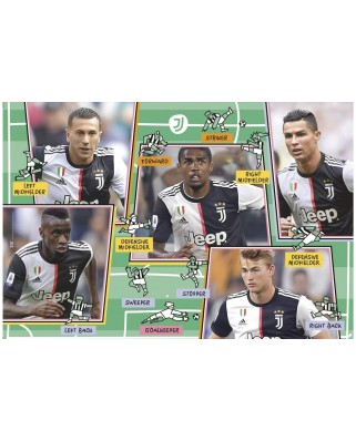 Puzzle 104 piese XXL Clementoni - Juventus 2020 (Clementoni-23744)