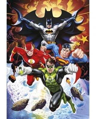 Puzzle 104 piese XXL Clementoni - DC Comics Justice League (Clementoni-25723)