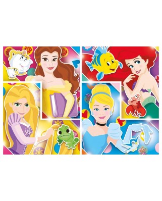 Puzzle 104 piese Clementoni - Disney Princess-Supercolor Puzzle (Clementoni-27146)