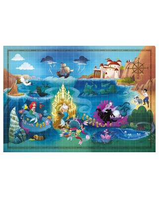 Puzzle 1000 piese Clementoni - Story Maps - The Little Mermaid (Clementoni-39664)