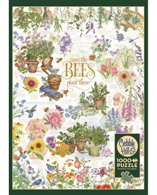 Puzzle 1000 piese Cobble Hill - Save the Bees (Cobble-Hill-80366)