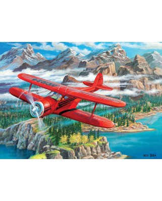 Puzzle 500 piese XXL Cobble Hill - Beechcraft Staggerwing (Cobble-Hill-85102)
