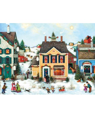 Puzzle 275 piese XXL Cobble Hill - Christmas Town (Cobble-Hill-88002)
