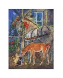 Puzzle 275 piese XXL Cobble Hill - Holiday Horsies (Cobble-Hill-88035)
