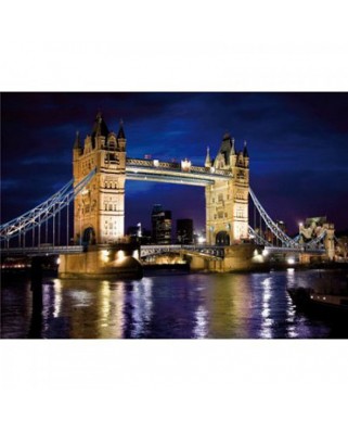 Puzzle 1000 piese D-Toys - Discovering Europe: Tower Bridge, London (Dtoys-65995)