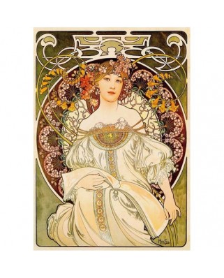 Puzzle 1000 piese D-Toys - Alfons Mucha: Daydream (Dtoys-66930)