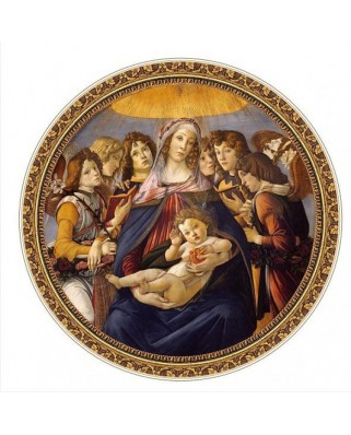 Puzzle 525 piese rotund D-Toys - Sandro Botticelli: Madonna della Melagra (Dtoys-66985)
