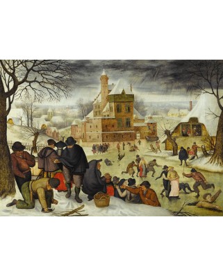 Puzzle 1000 piese D-Toys - Pieter Bruegel: Winter (Dtoys-70005)