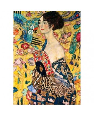 Puzzle 1000 piese D-Toys - Gustav Klimt: Woman with Fan (Dtoys-70159)
