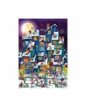 Puzzle 1000 piese D-Toys - Cartoon Collection: Christmas Mess (DToys-70869)