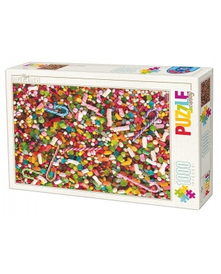 Puzzle 1000 piese dificile D-Toys - High Difficulty - Food Sweets (Dtoys-74607)