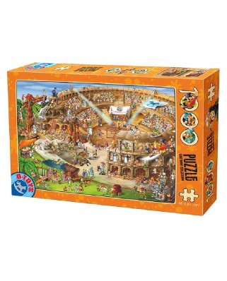 Puzzle 1000 piese D-Toys - Cartoon Collection - Colosseum (Dtoys-74676)