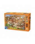 Puzzle 1000 piese D-Toys - Cartoon Collection - Colosseum (Dtoys-74676)