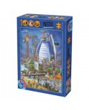 Puzzle 1000 piese D-Toys - Cartoon Collection - Burj Al Arab (Dtoys-74690)