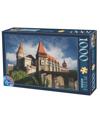 Puzzle 1000 piese D-Toys - Hunedoara Castle, Corvin Castle - Romania (Dtoys-74768)
