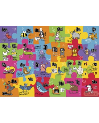 Puzzle 24 piese XXL Gibsons - The Unusual Alphabet (Gibsons-G1052)