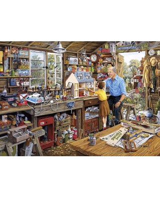 Puzzle 40 piese XXL Gibsons - Grandad's Workshop (Gibsons-G2259)
