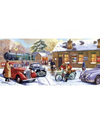 Puzzle 636 piese panoramic Gibsons - Christmas Eve at the Station (Gibsons-G4051)