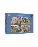 Puzzle 4x500 piese Gibsons - The Farmer's Round (Gibsons-G5055)