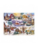 Puzzle 1000 piese Gibsons - Winter Cottages (Gibsons-G6326)
