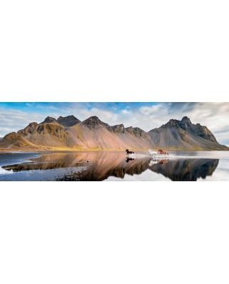 Puzzle 1000 piese panoramic Heye - Iceland Horses (Heye-29946)
