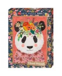 Puzzle 1000 piese Heye - Floral Friends - Cuddly Panda (Heye-29954)