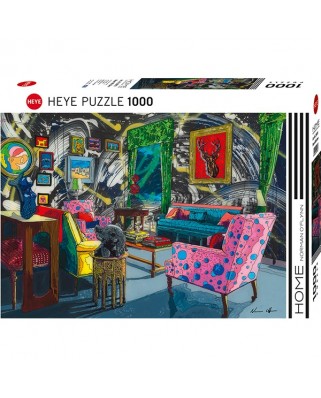 Puzzle 1000 piese Heye - Home Room with Deer (Heye-29973)