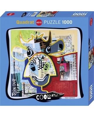 Puzzle 1000 piese Heye - Cool Cattle - Dotted Cow (Heye-29985)