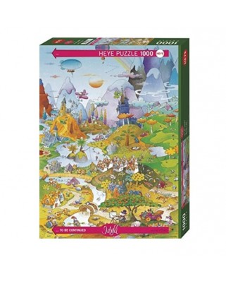 Puzzle 1000 piese Heye - Guillermo Mordillo: Idyll by The Lake (Heye-29987)